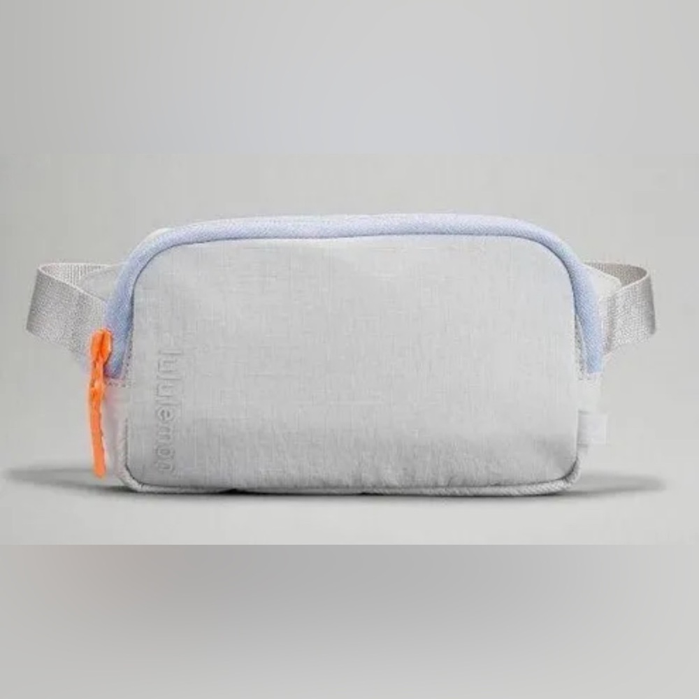Lululemon mini belt bag grey and orange accents